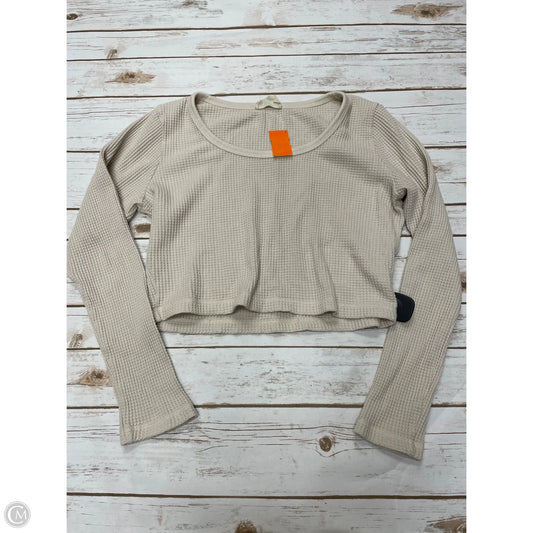 Top Long Sleeve By Madewell In Cream, Size: Xl