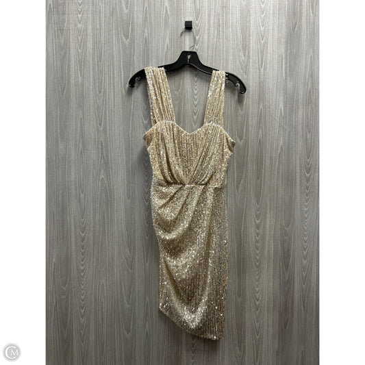 Dress Party Short By Fashion Nova In Gold & Silver, Size: S