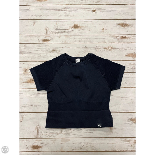Athletic Top Short Sleeve By Joy Lab In Navy, Size: S