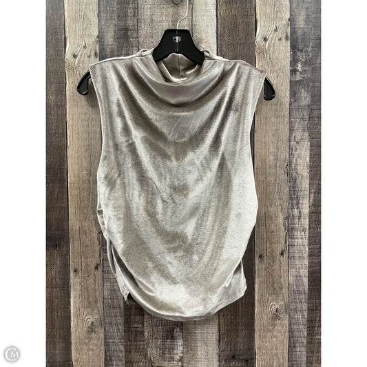 Top Sleeveless By A New Day In Taupe, Size: M