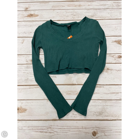 Top Long Sleeve By Shein In Green, Size: S