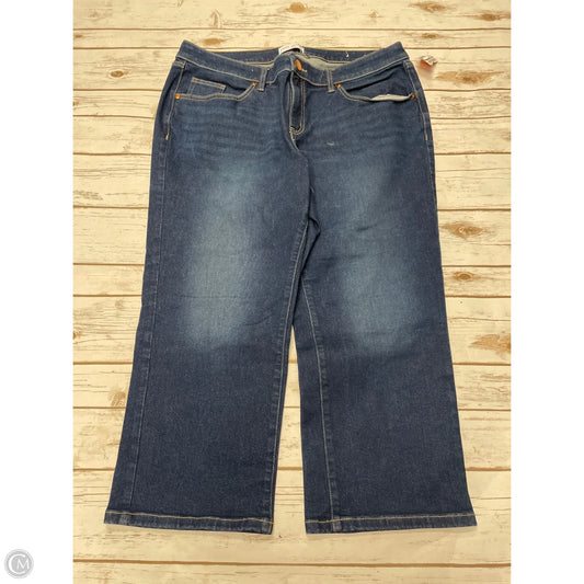 Jeans Straight By Lane Bryant In Blue Denim, Size: 16