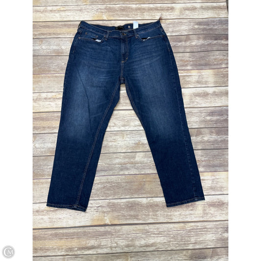 Jeans Skinny By Banana Republic In Blue Denim, Size: 16