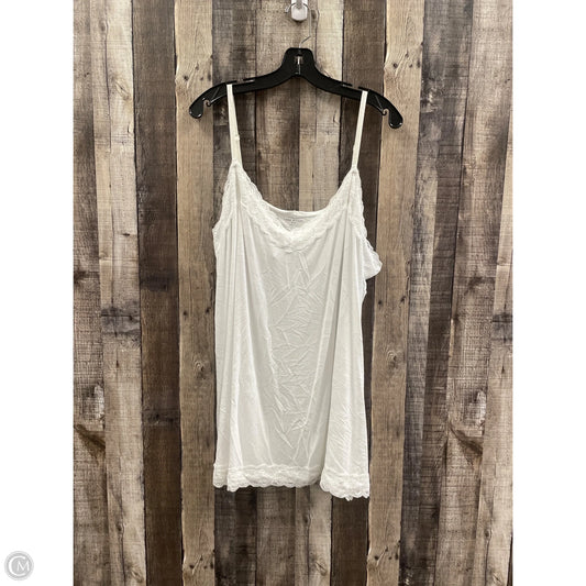Top Sleeveless By Lane Bryant In White, Size: 4x