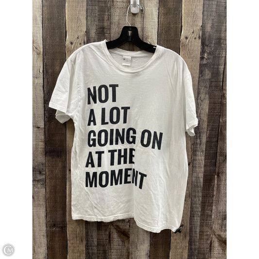 Top Short Sleeve Basic By Cmf In White, Size: M
