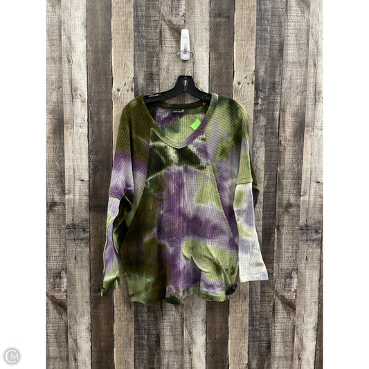 Top Long Sleeve By Cme In Tie Dye Print, Size: S