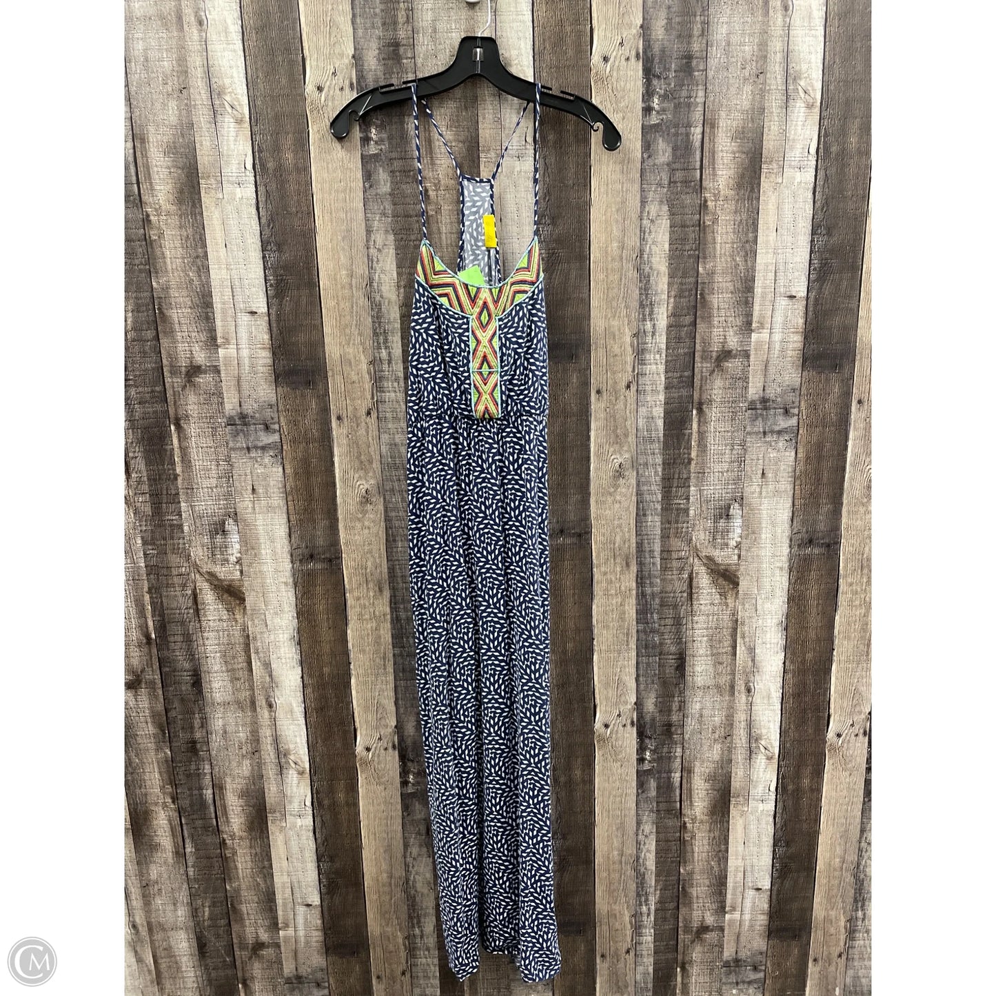 Dress Casual Maxi By Cme In Blue & White, Size: L