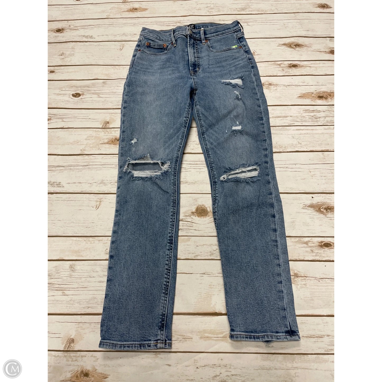 Jeans Skinny By Gap In Blue Denim, Size: 4