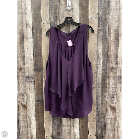 Top Sleeveless By Torrid In Purple, Size: 3x