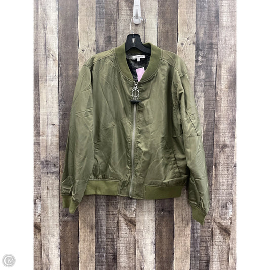 Jacket Windbreaker By Good American In Green, Size: L
