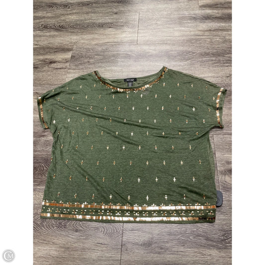 Top Short Sleeve By White House Black Market In Green, Size: Xl