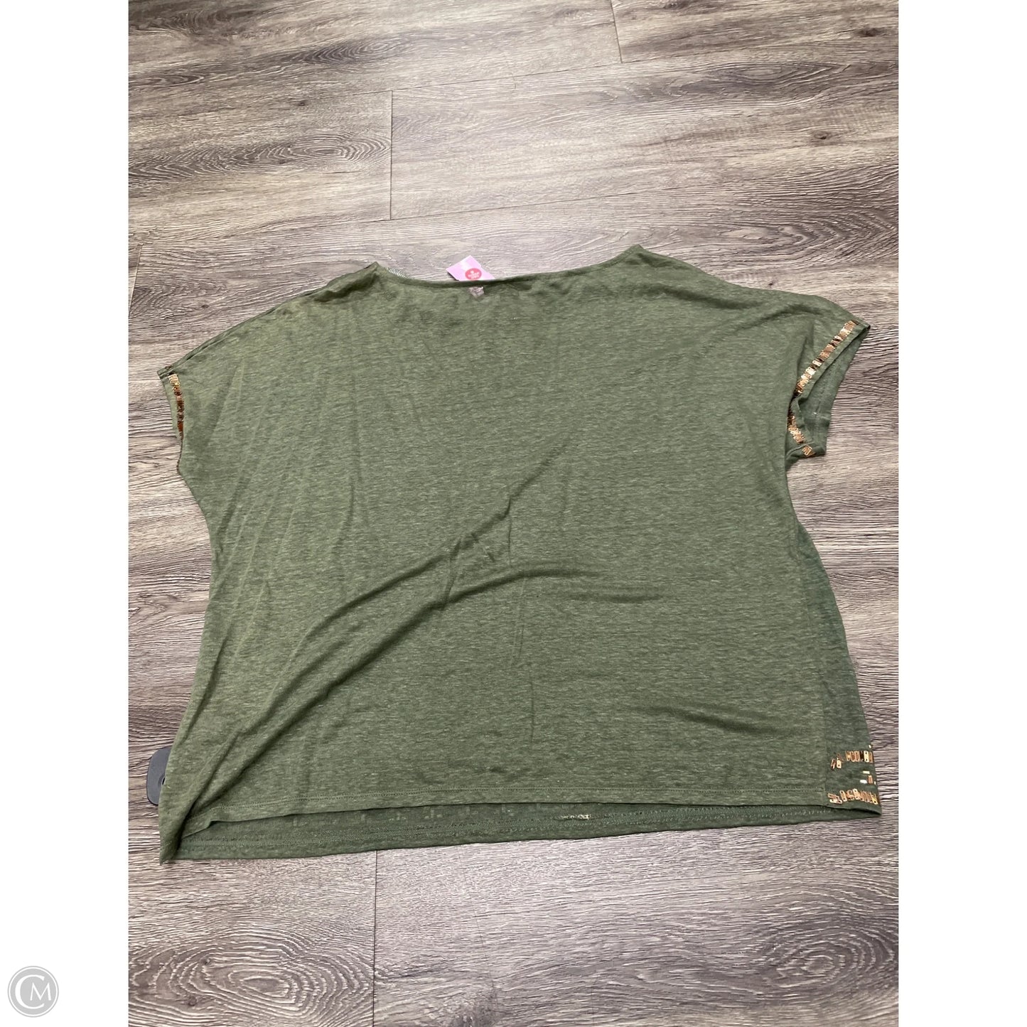 Top Short Sleeve By White House Black Market In Green, Size: Xl