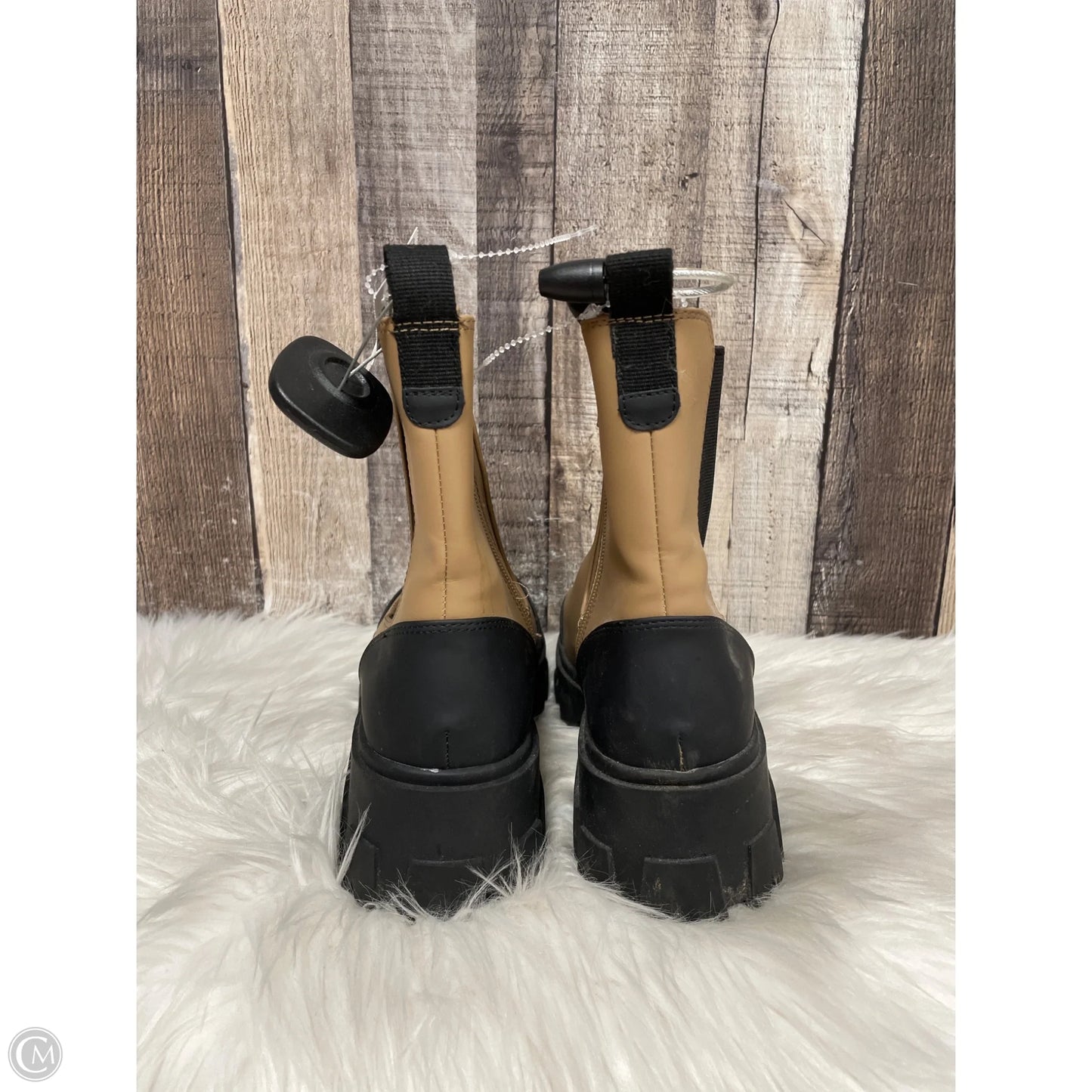 Boots Ankle Heels By A New Day In Black & Brown, Size: 7.5
