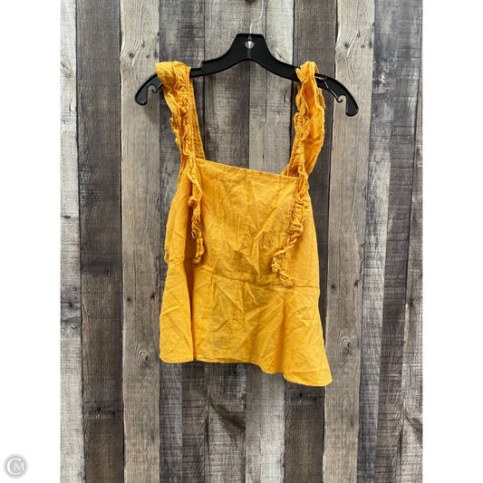 Top Sleeveless By Lc Lauren Conrad In Yellow, Size: L