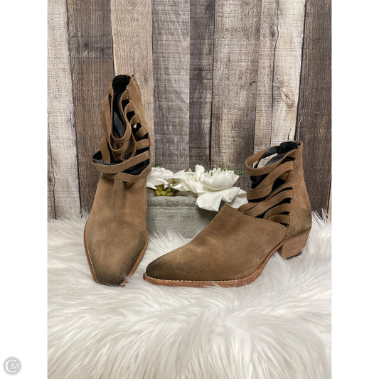 Boots Ankle Heels By Free People In Brown, Size: 9