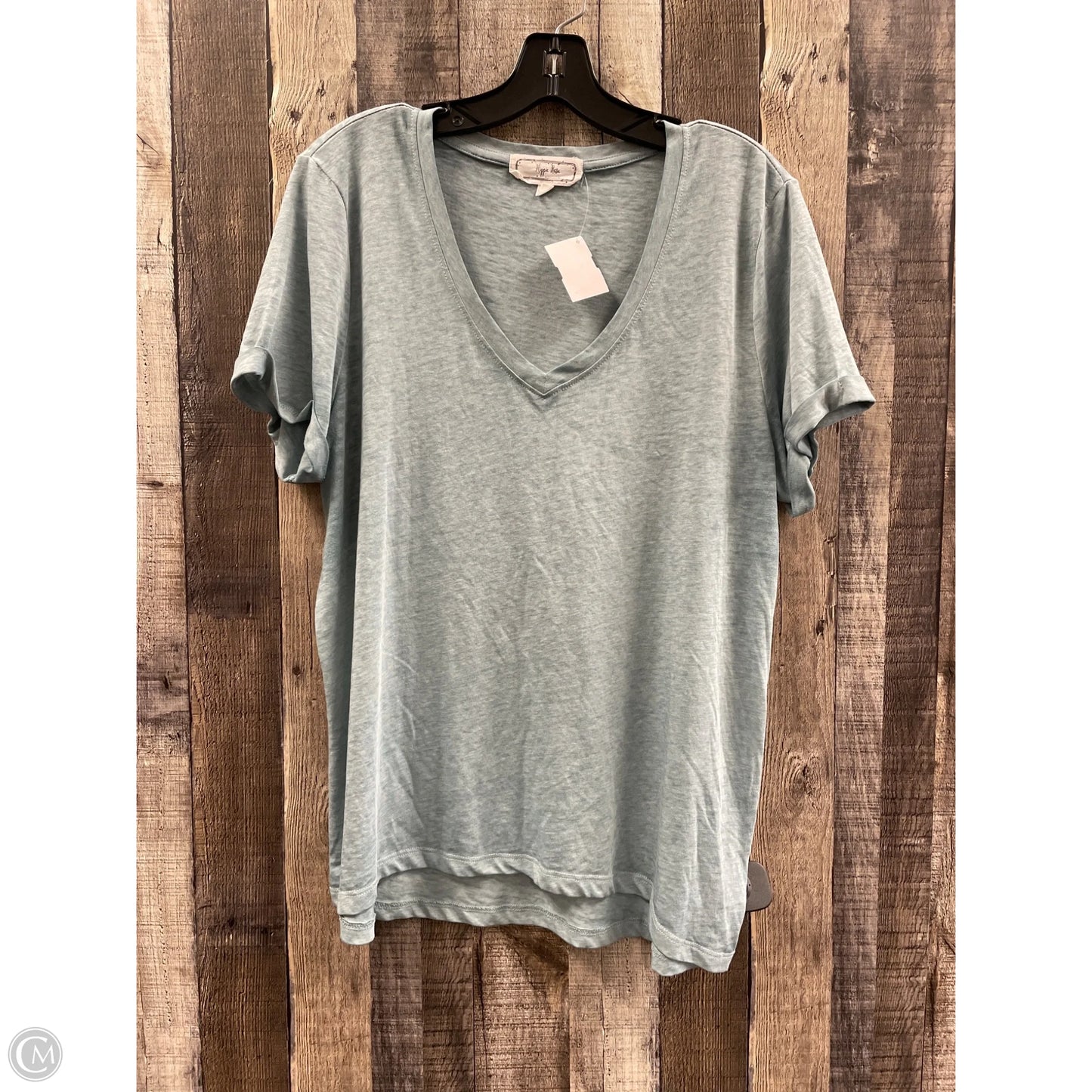 Top Short Sleeve Basic By Hippie Rose In Teal, Size: Xl