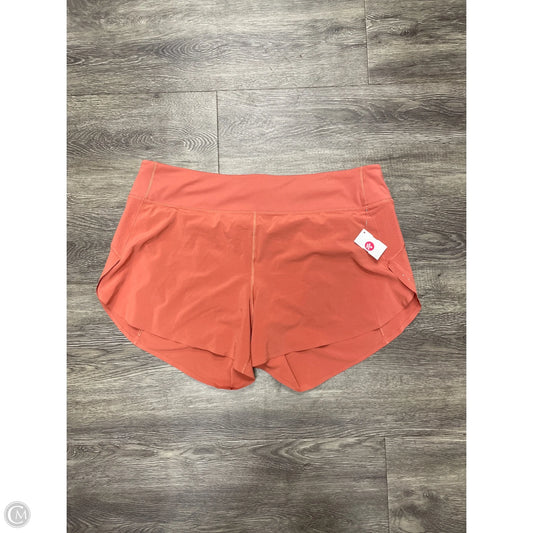 Athletic Shorts By Athleta In Orange, Size: Xl