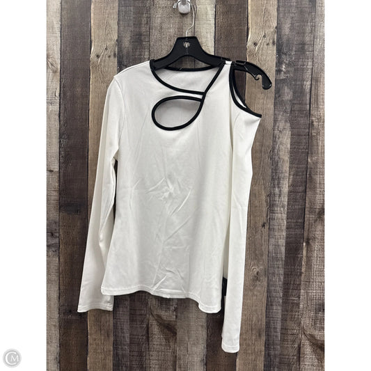 Top Long Sleeve By Cmf In White, Size: M