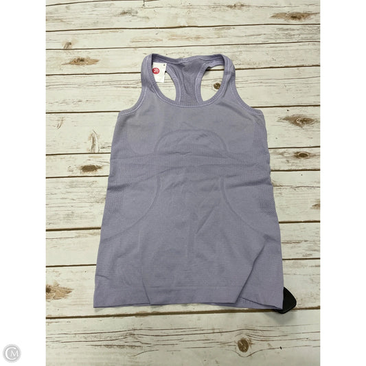 Athletic Tank Top By Lululemon In Purple, Size: 4