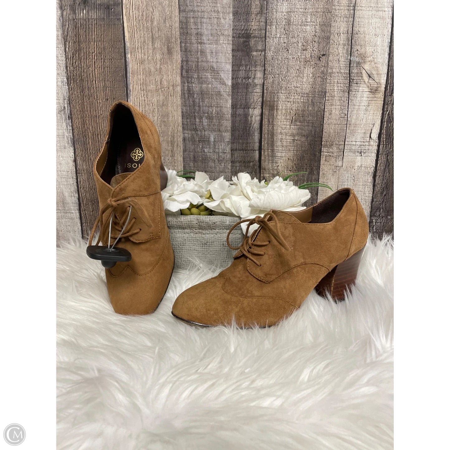 Shoes Heels Block By Isola In Brown, Size: 6.5
