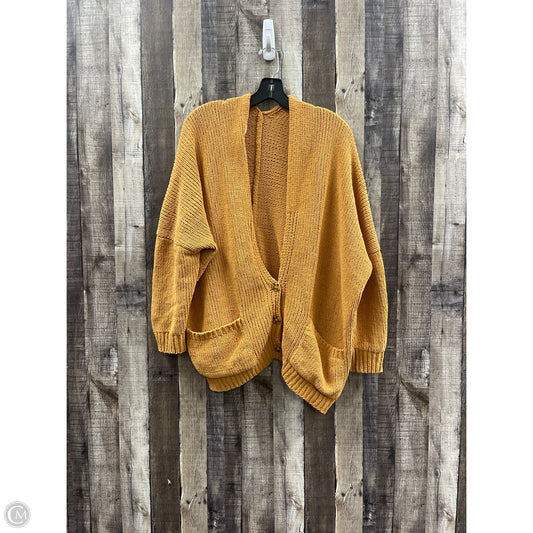 Sweater Cardigan By Cmf In Gold, Size: M