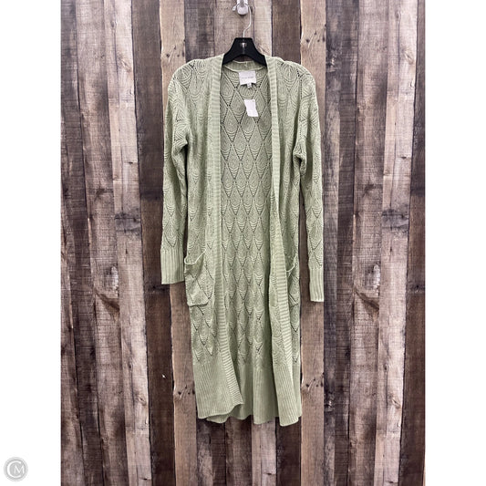 Sweater Cardigan By Pink Rose In Green, Size: Xs