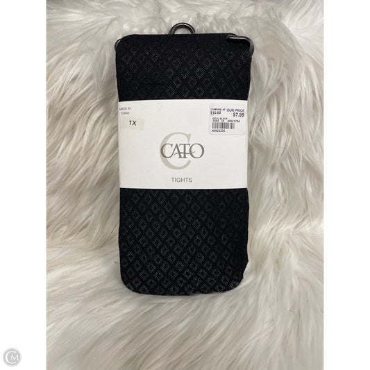 Tights By Cato In Black, Size: 1x