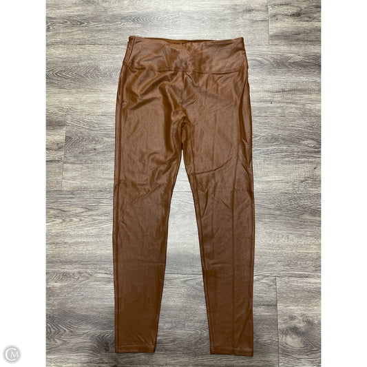Pants Leggings By Cme In Brown, Size: M