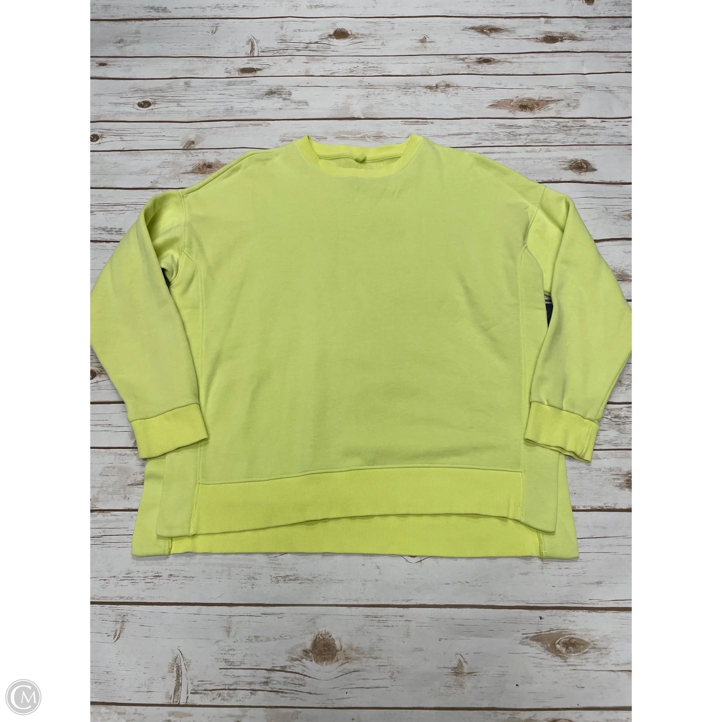 Sweatshirt Crewneck By Lou And Grey In Yellow, Size: M