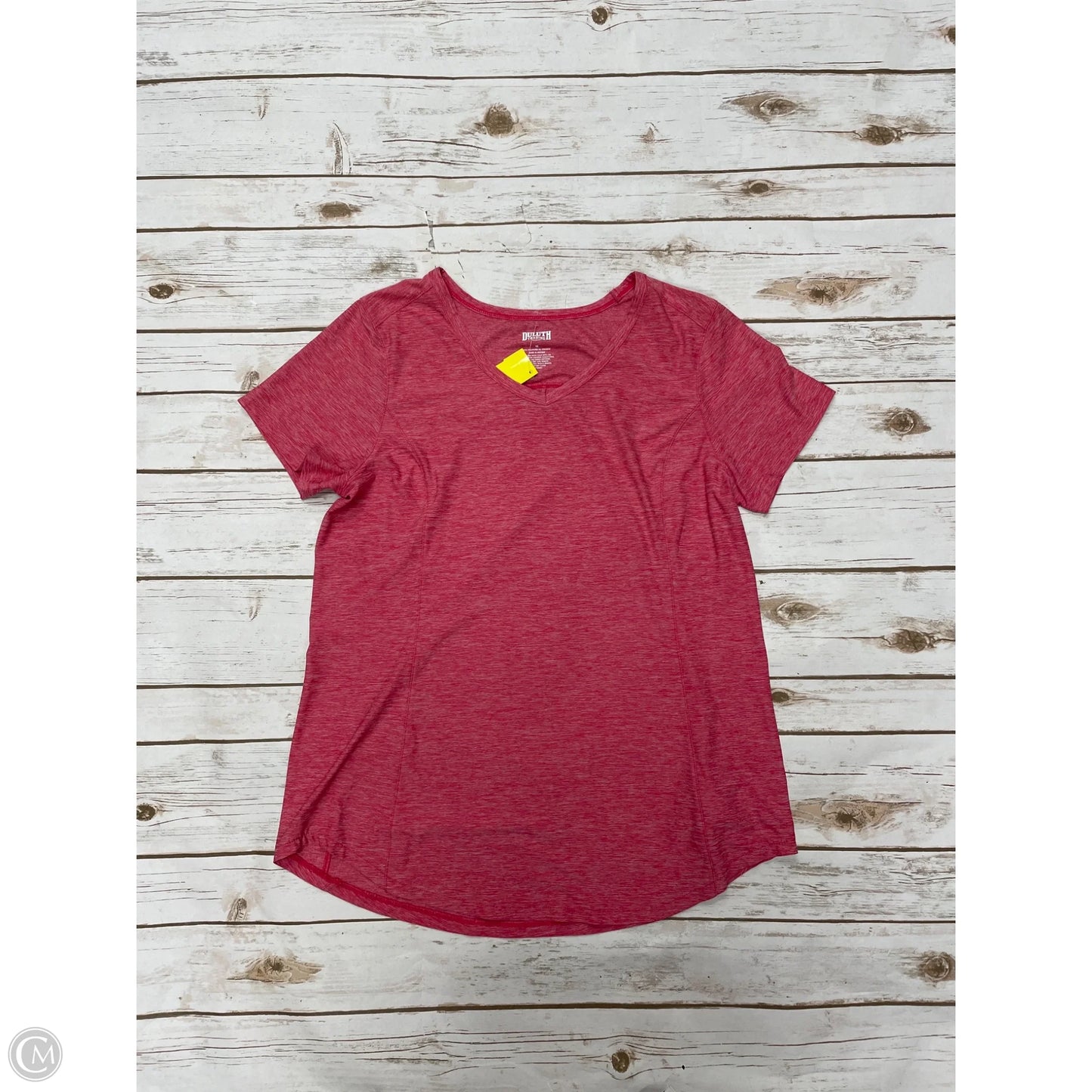 Athletic Top Short Sleeve By Duluth Trading In Pink, Size: M