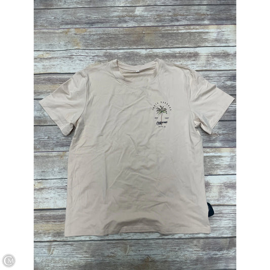 Top Short Sleeve Basic By Cmf In Cream, Size: L