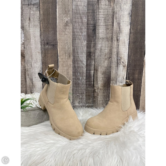 Boots Ankle Heels By Cme In Tan, Size: 6