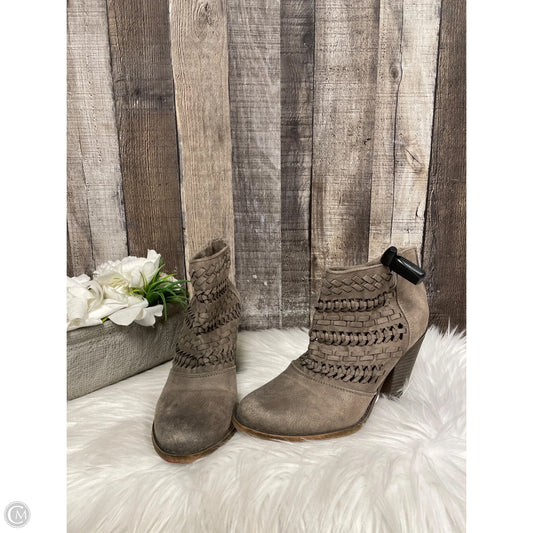 Boots Ankle Heels By Fergalicious In Grey, Size: 7.5