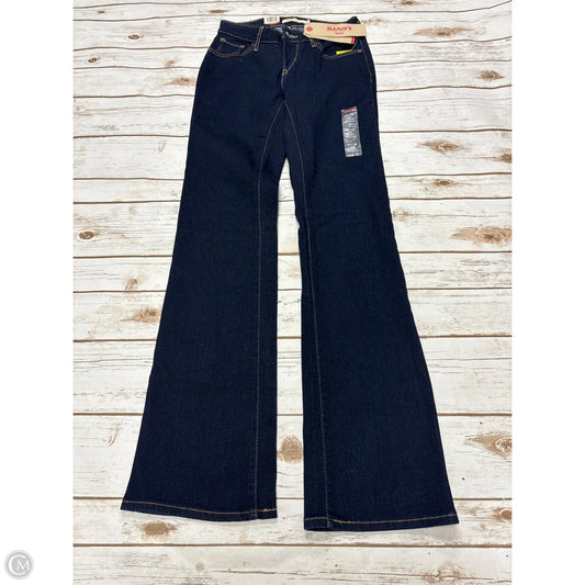 Jeans Boot Cut By Levis In Blue Denim, Size: 2