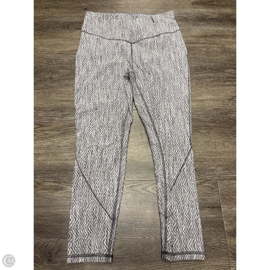 Athletic Leggings By Calia In Grey & White, Size: M