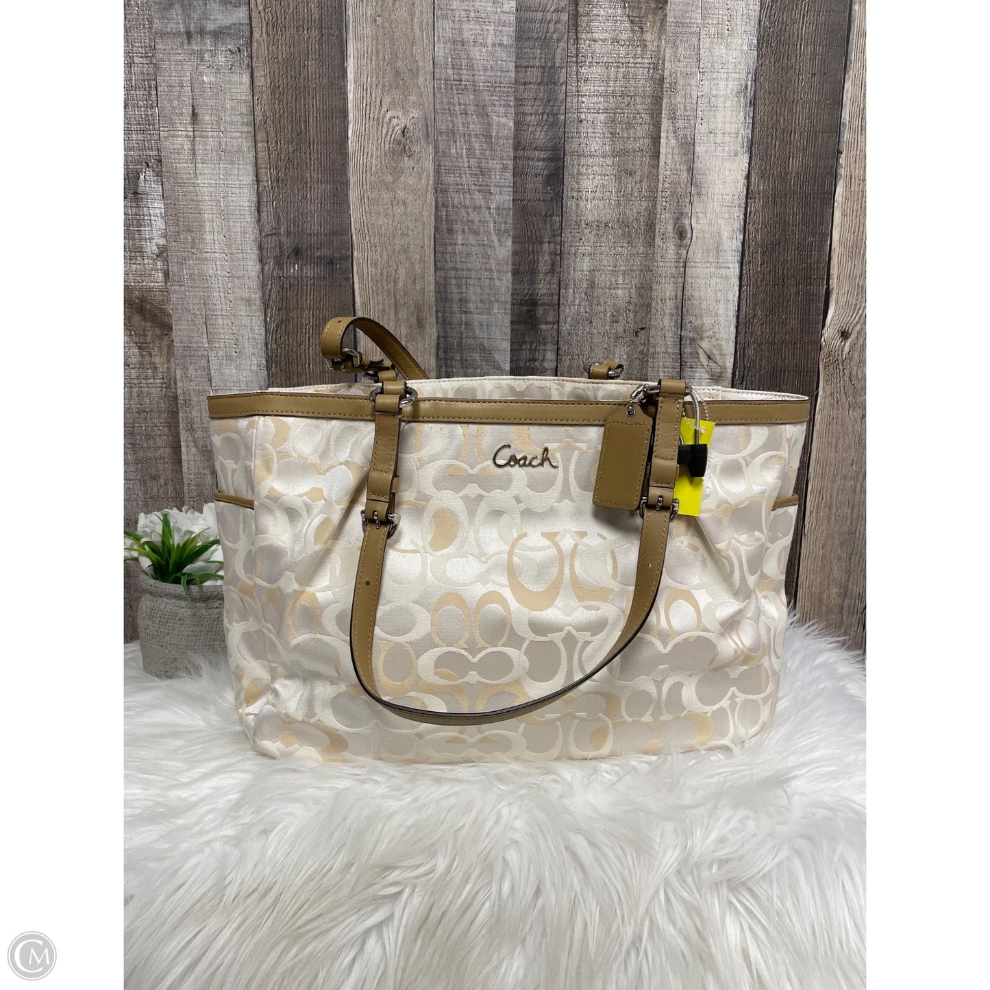 Handbag Designer By Coach, Size: Large