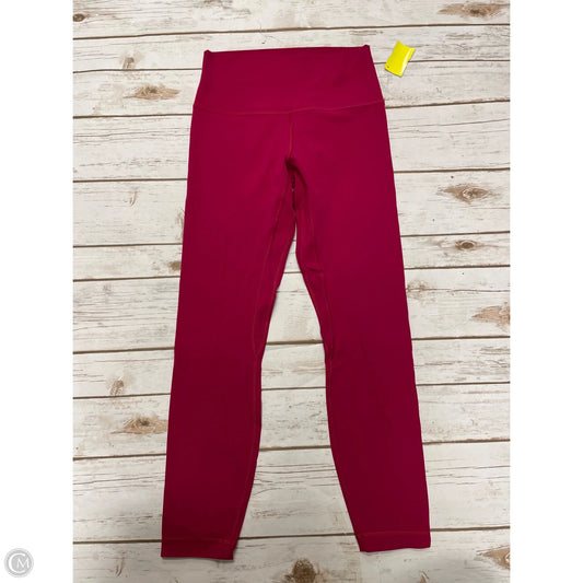 Athletic Leggings By Lululemon In Pink, Size: 6