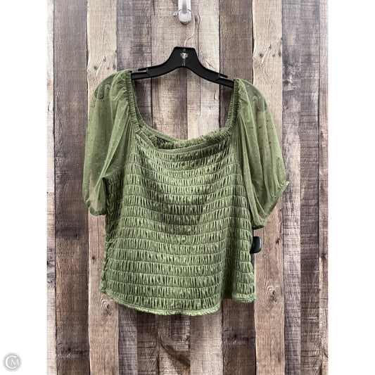 Top Short Sleeve By Torrid In Green, Size: 2x