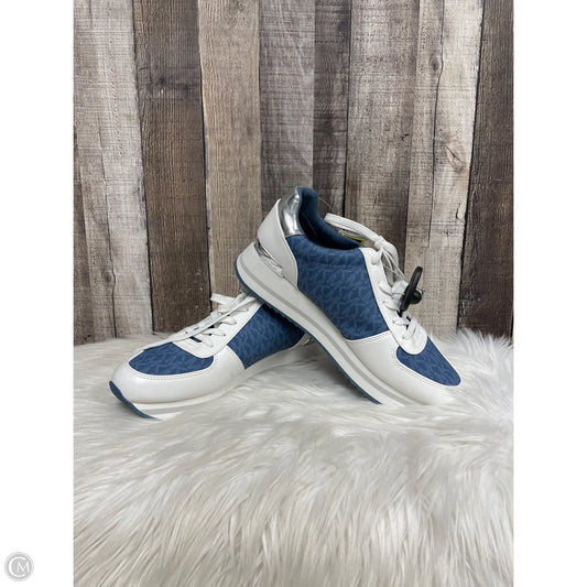 Shoes Designer By Michael Kors In Blue & White, Size: 10