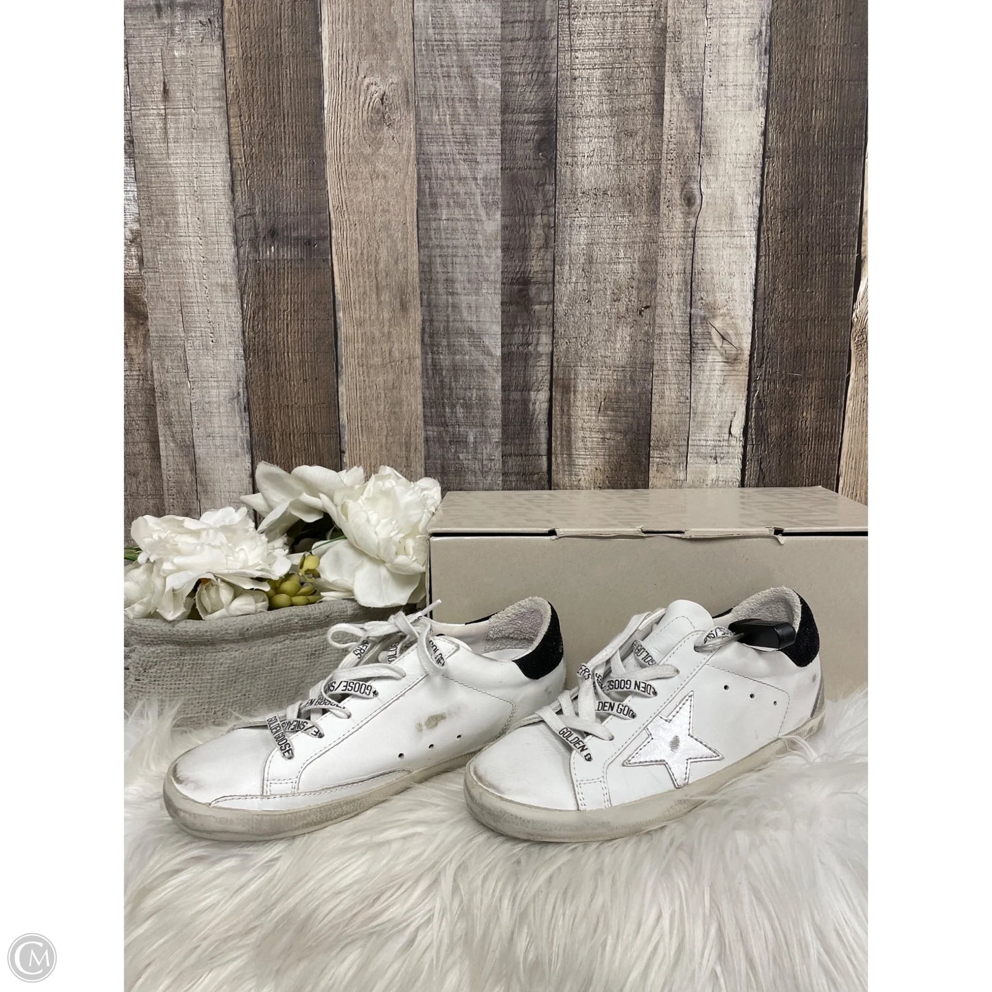 Shoes Luxury Designer By Golden Goose In White, Size: 7