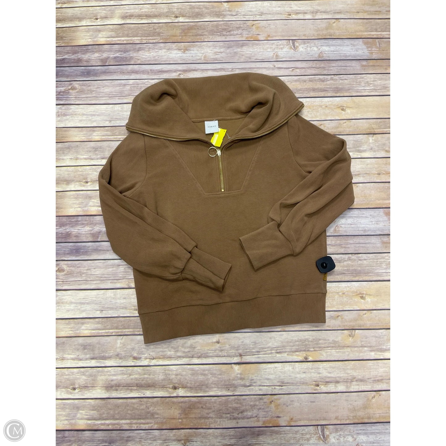Sweatshirt Collar By Varley In Brown, Size: M