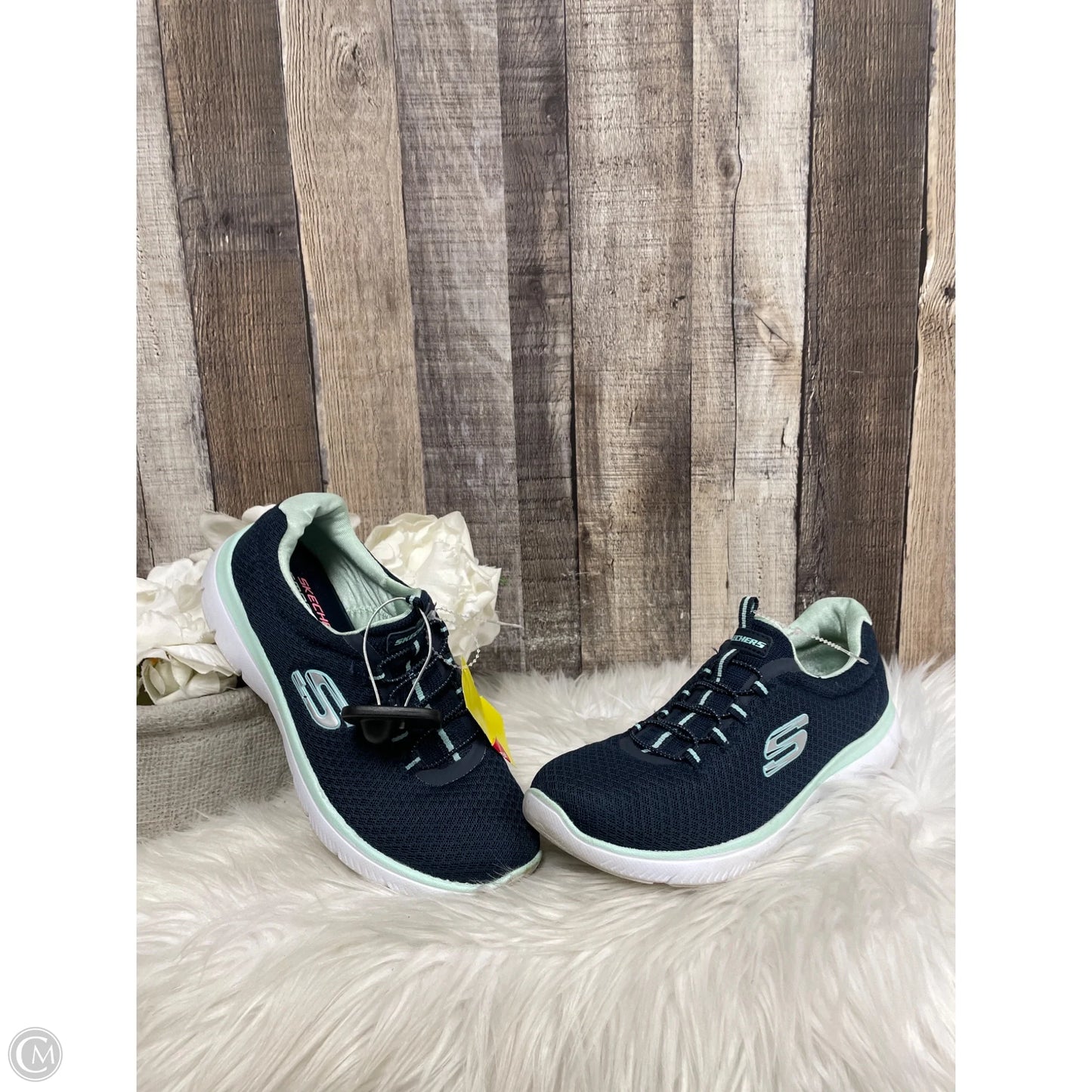 Shoes Athletic By Skechers In Navy, Size: 7