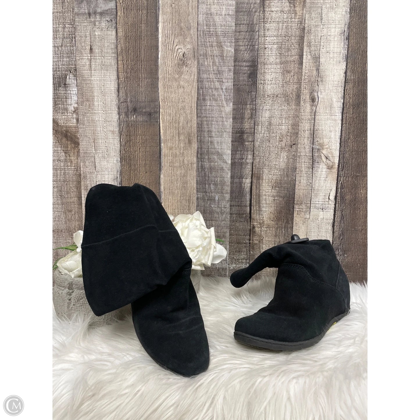 Boots Ankle Flats By Cme In Black, Size: 7