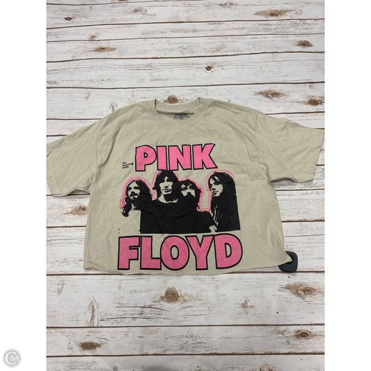 Top Short Sleeve Basic By Cme In Beige, Size: M