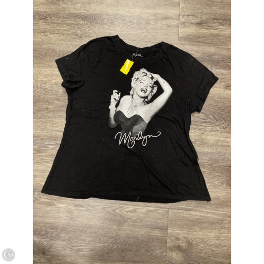 Top Short Sleeve Basic By Cmf In Black, Size: 3x