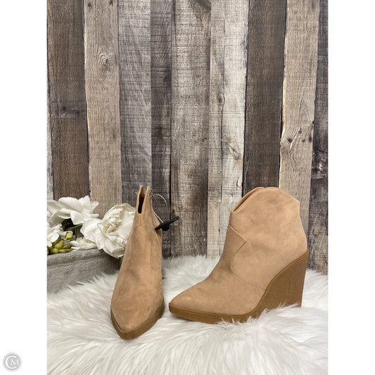 Boots Ankle Heels By Jessica Simpson In Tan, Size: 7