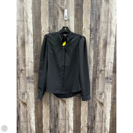Top Long Sleeve By Express In Black, Size: Xs
