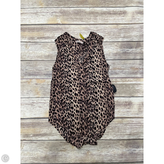 Top Sleeveless By 41 Hawthorn In Animal Print, Size: S