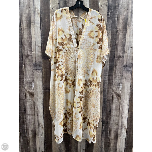 Kimono By Cato In Brown & Cream, Size: Xl