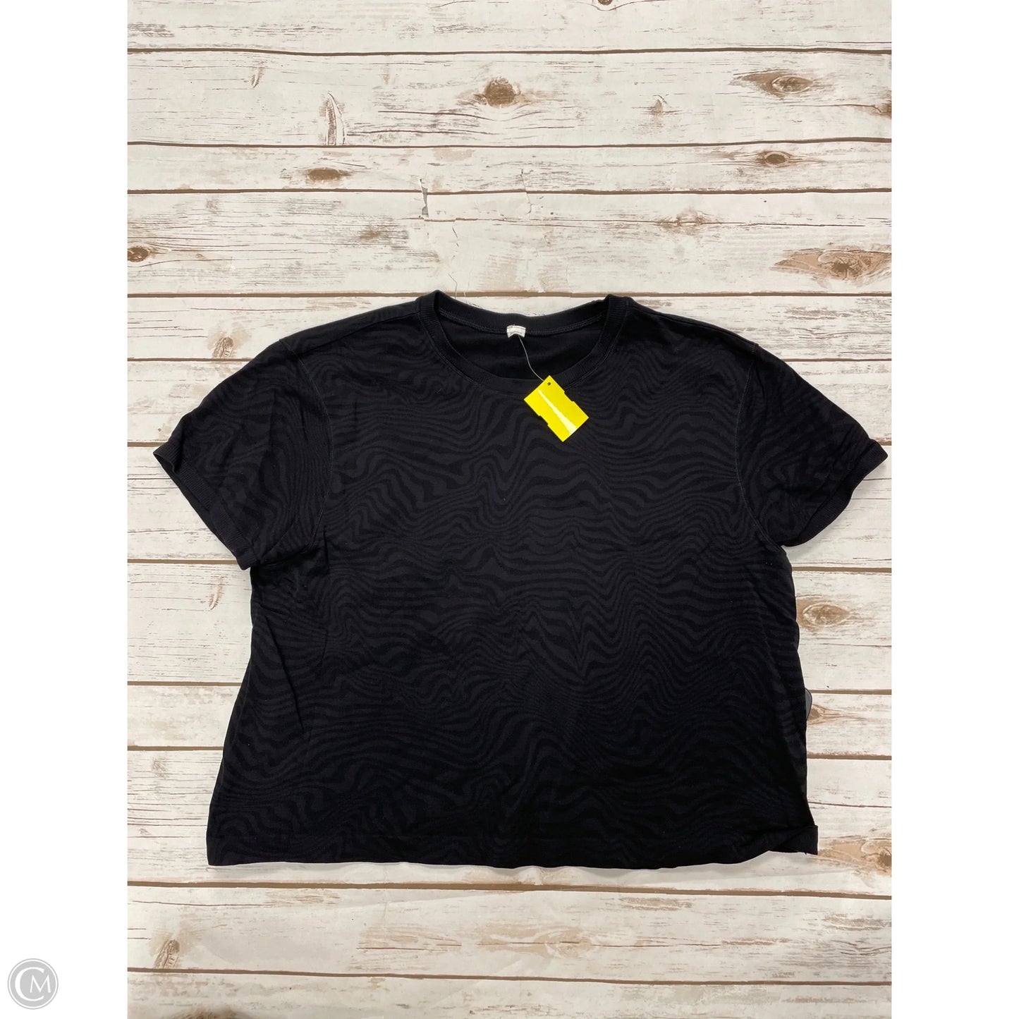 Athletic Top Short Sleeve By Dsg Outerwear In Black, Size: L